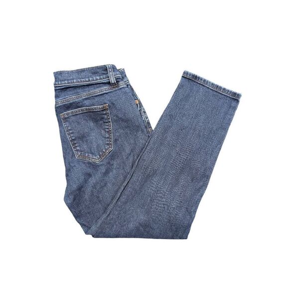 Loft Outlet Button Zip up Blue jeans Women's Size 4 - Picture 1 of 8